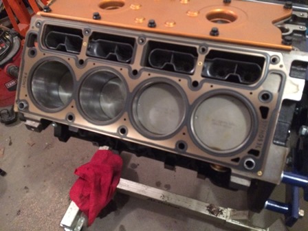 Test fitting the 12498544 Head Gaskets