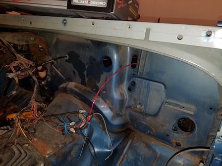 Removing the fresh air system from the CJ7