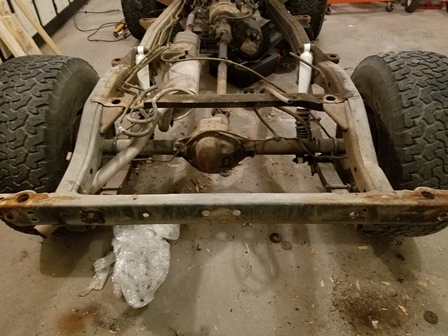 Rear CJ7 Bumper Removed