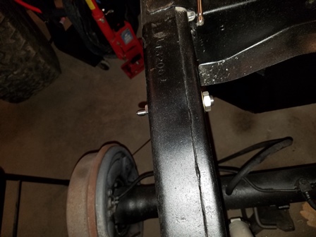 Rear through frame brake fittings