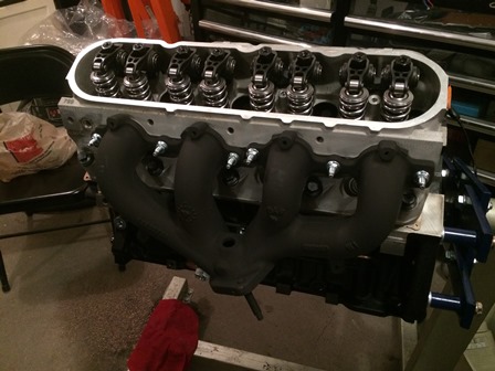 C6 Corvette manifolds installed